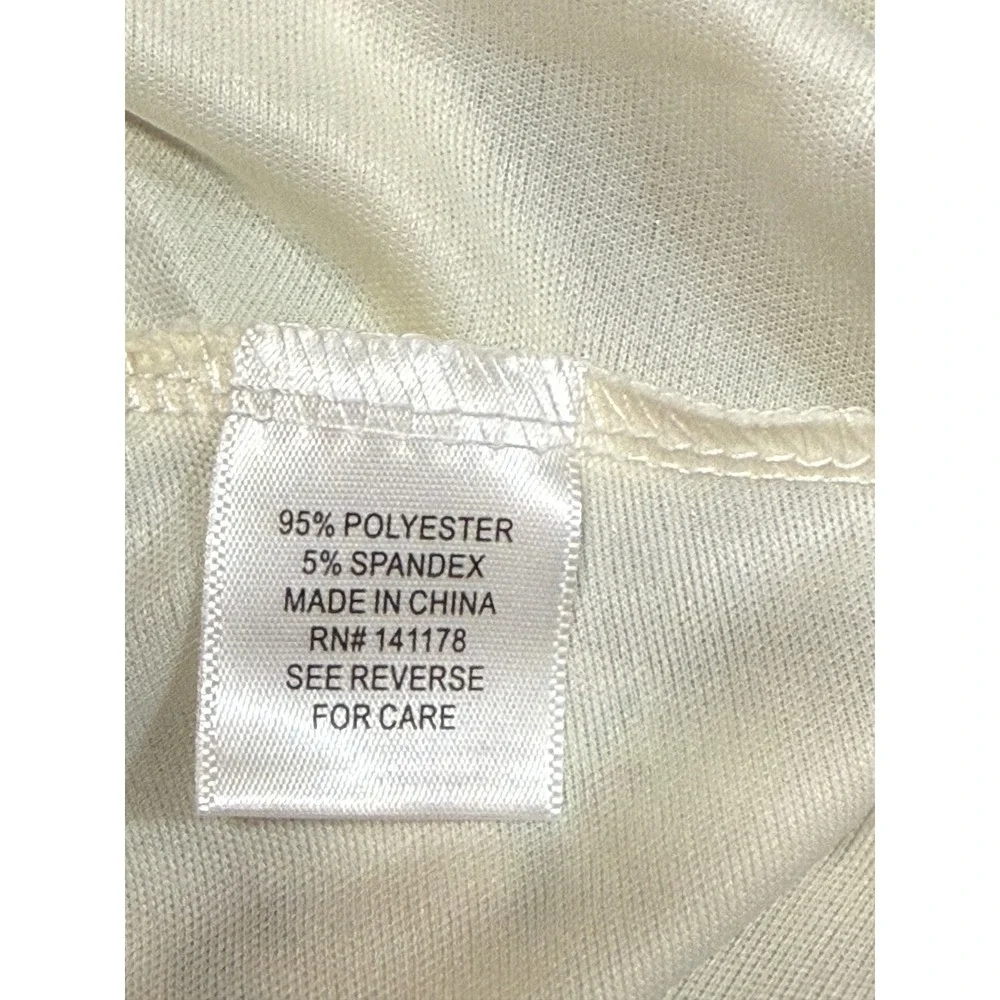 La Peche Floral Babydoll Camisole Womens Medium Cream Green Lace Trim Mesh - Picture 5 of 9